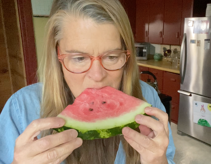 Our first ripe watermelon of the season! How to pick the perfect melon!!