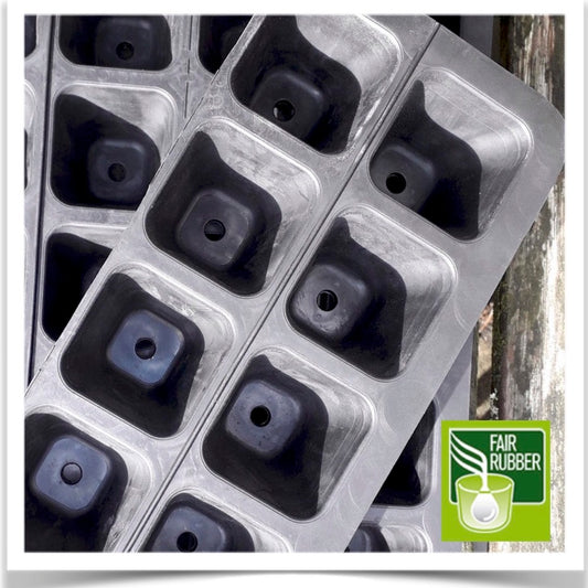 20 cell natural rubber seed tray for your organic seed starts.