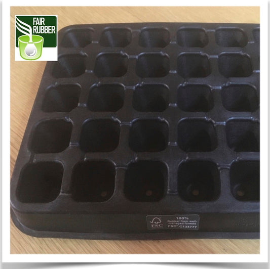 30 cell natural rubber seed tray for your organic seed starts.