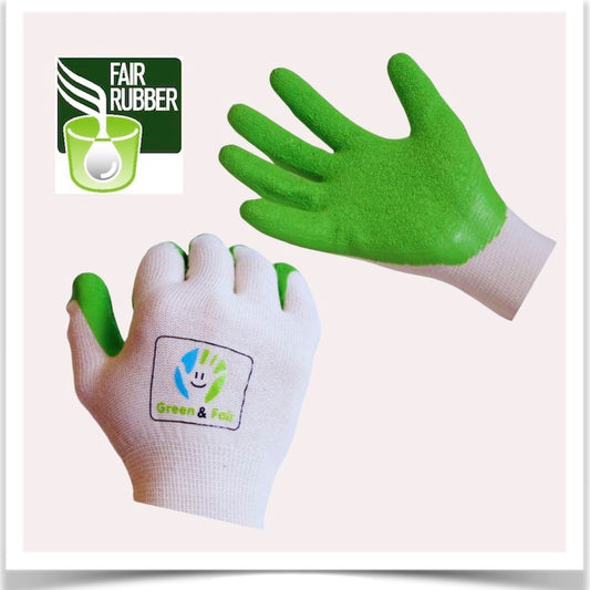'Green' Gardening Gloves from Prairie Road Organic Seed.