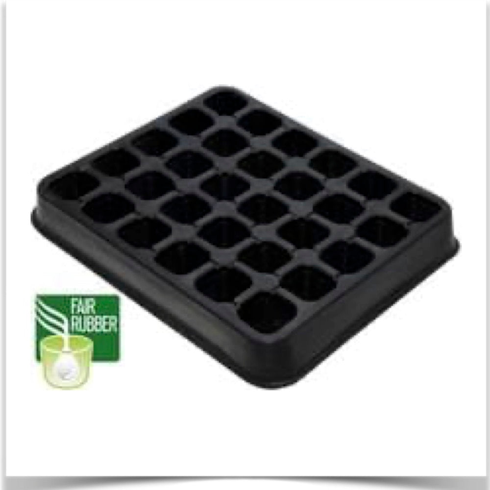 30 cell natural rubber seed tray for your organic seed starts.