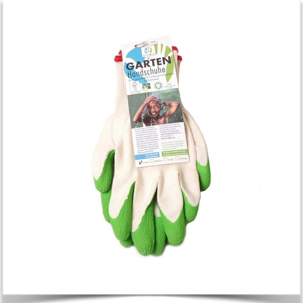 'Green' Gardening Gloves from Prairie Road Organic Seed.